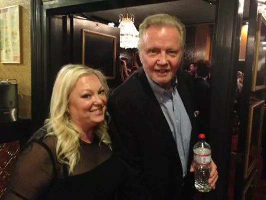 susan trombetti and jon voight at the premier of world war z