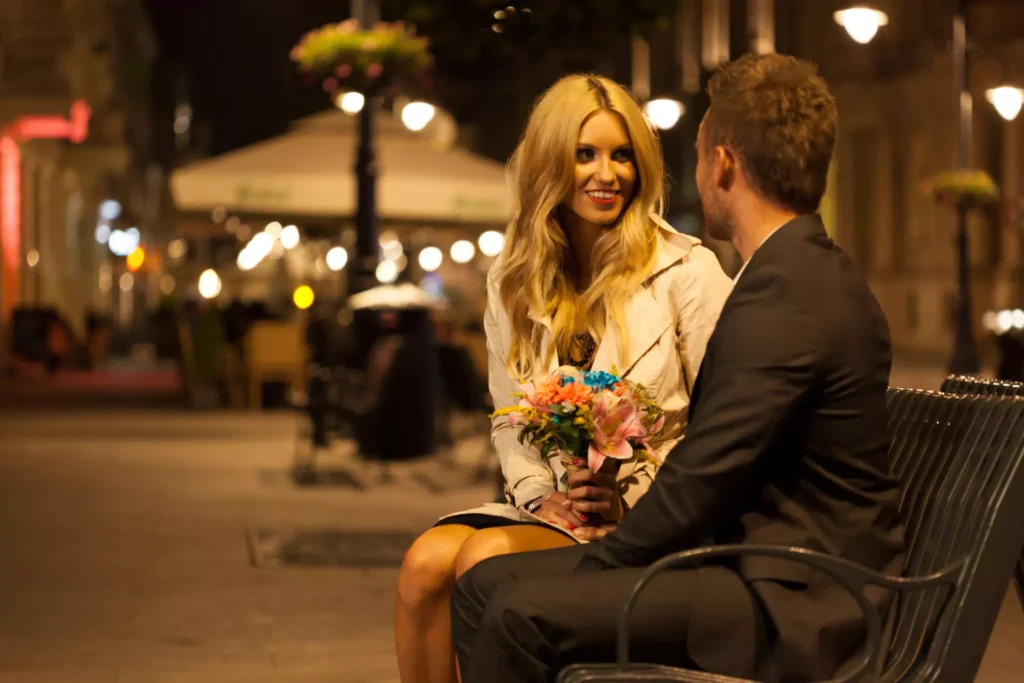 young couple on a date