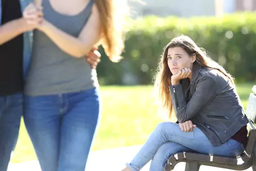 Woman sad that she is single