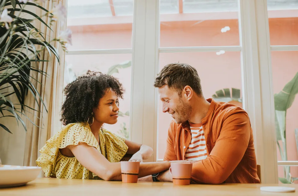 young couple having a great date