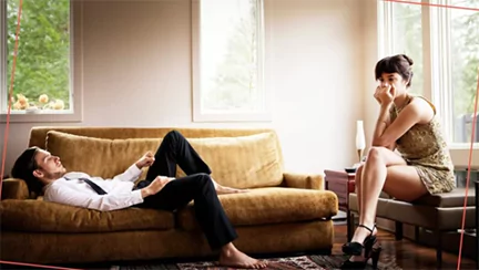 a young couple having marital issues