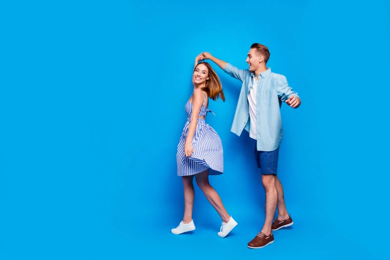 young couple dancing