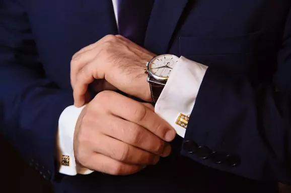 man in expensive suit