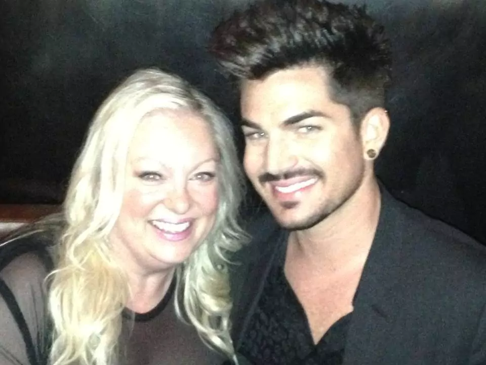 Susan Trombetti with Adam Lambert