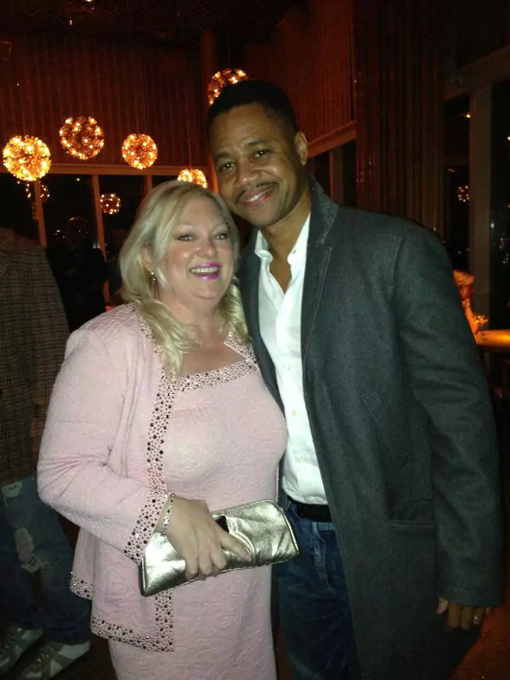 Susan Trombetti with Cuba Gooding Jr.