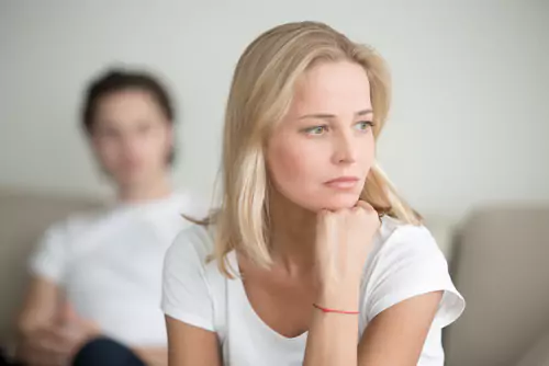 woman that is distressed